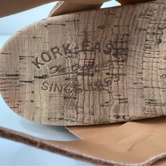 Kork-Ease Myrna Sandal Platform Cork Wedge Ankle Strap in Golden Sand NWOB, 9 - Picture 12 of 13